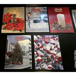 Ideals 5 Christmas Holiday Paperback Books Poems Articles Illustrated 1967-2000